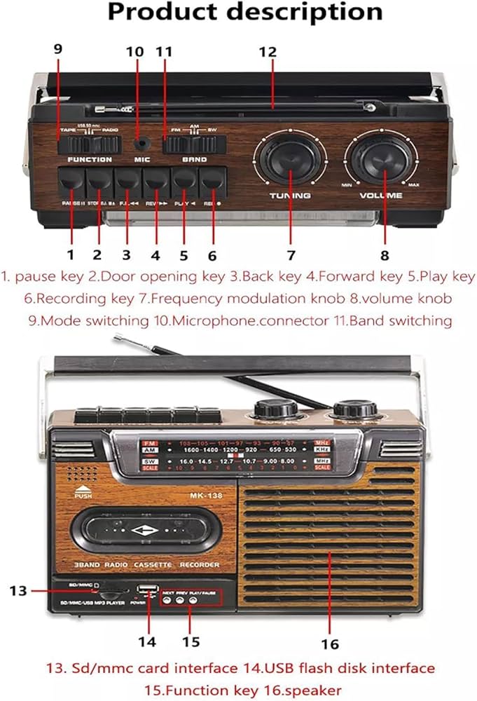 希少】SCHUMAKER AM/FM カセットプレーヤー 【動作品】